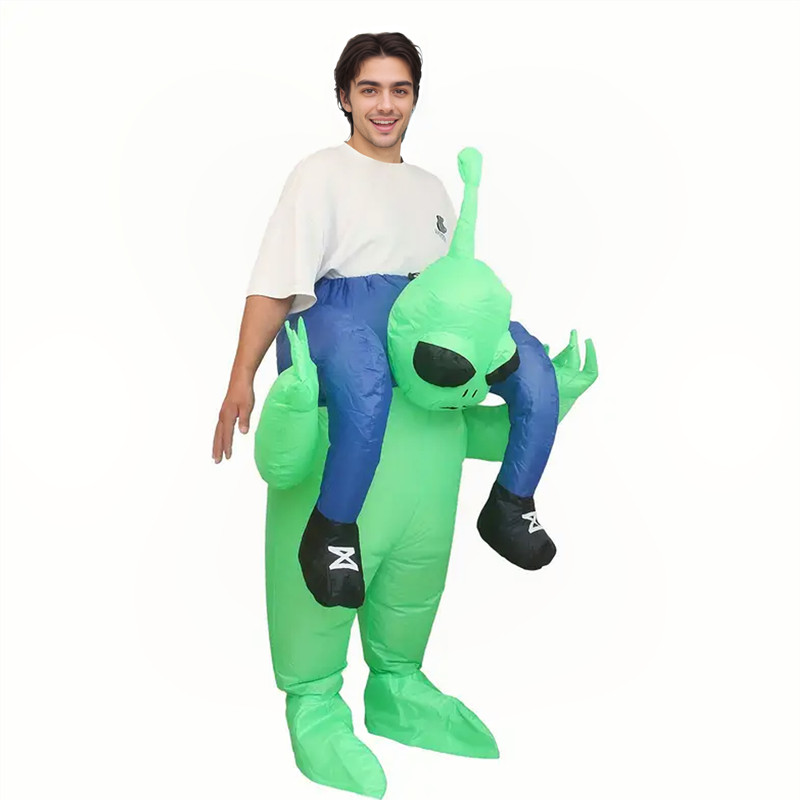 Inflatable Dinosaur Costume Adult - Zabawny dmuchany kostium kosmity dla dorosłych