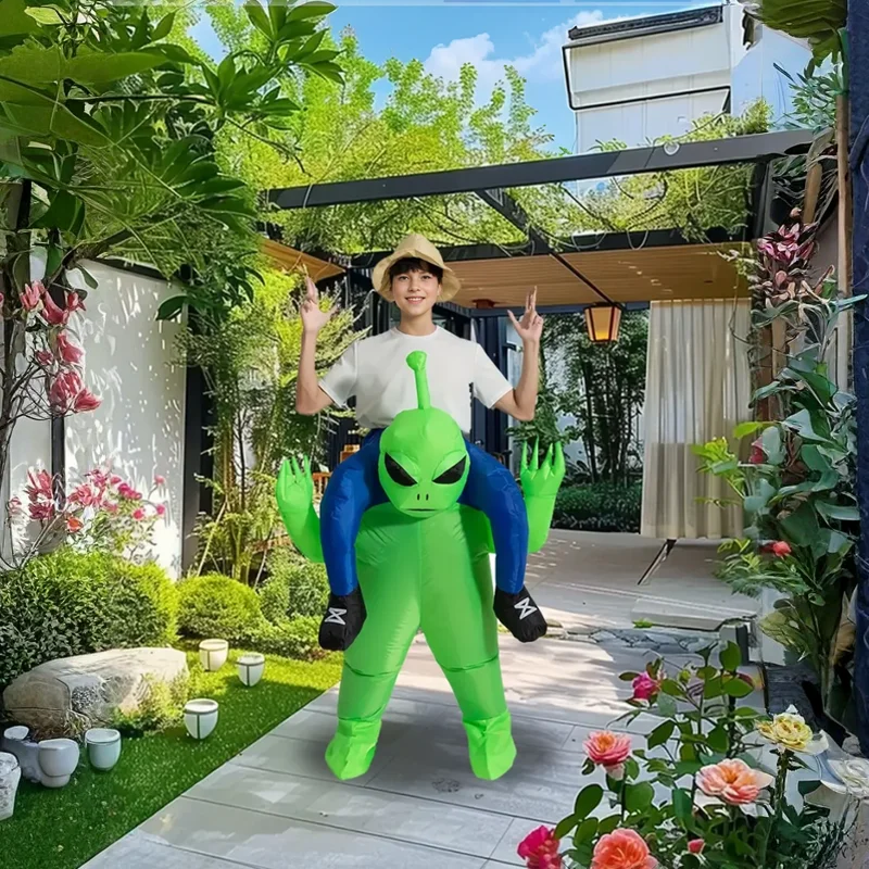 Zabawny dmuchany kostium kosmi – Inflatable Dinosaur Costume Adult recenzja i cena