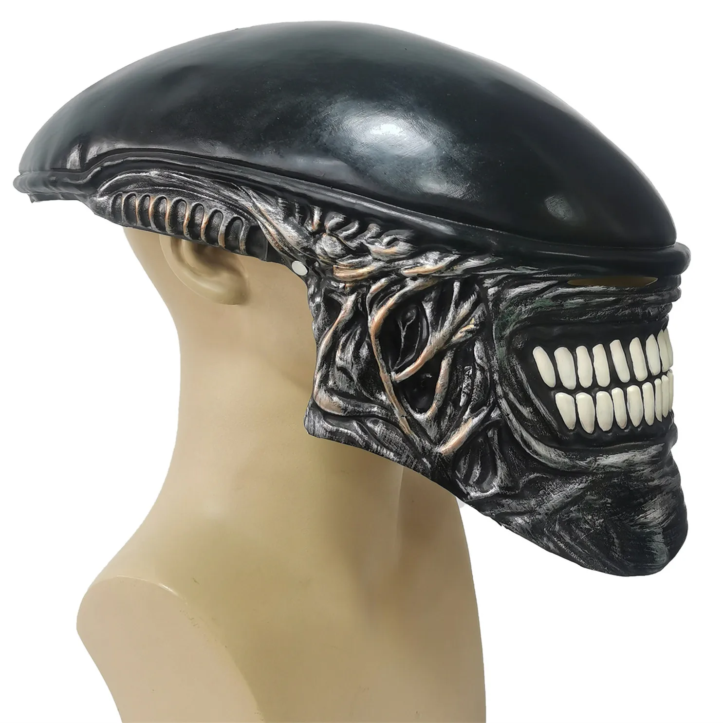 Mrożące strach maski, maska ob – Latex Alien Mask Realistic recenzja i cena
