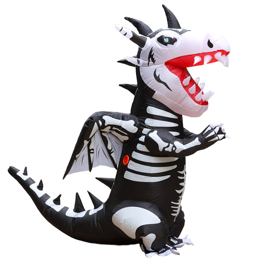 Kostium dmuchany na Halloween  – Inflatable Dinosaur Costume Adult recenzja i cena